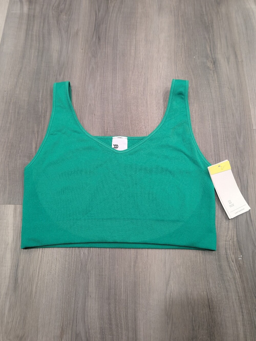 All In Motion | Seamless Reversible Classic Bra Top In Vibrant Green